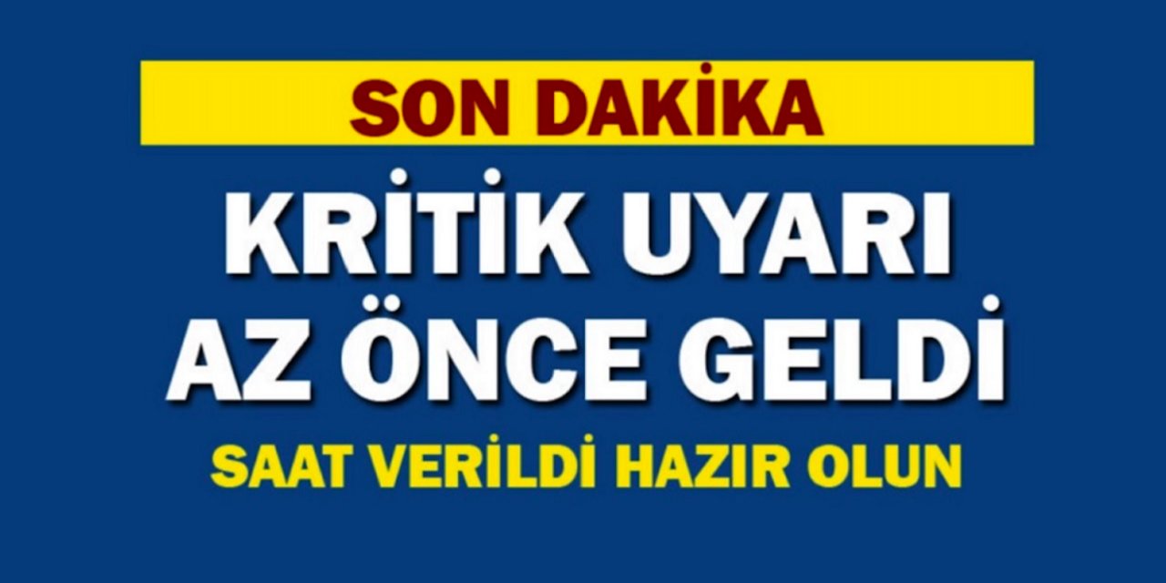Meteoroloji’den Öyle Bir Uyarı Geldi Ki! Havalar Bir Anda Bozacak