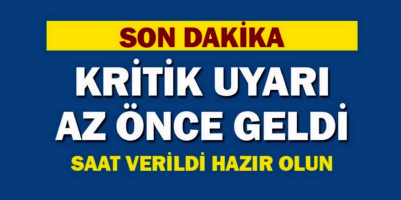 Son Dakik Haberi Verildi Dikkat! Yılbaşından Önce Muhakkak Hazırlı Olun Mesajı Verildi