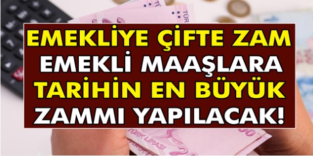 Emekliye Çifte Zam Müjdesi Geldi!  Maaşlarda Yüzde 30 Artış ile 1722 TL Seyyanen Zam...