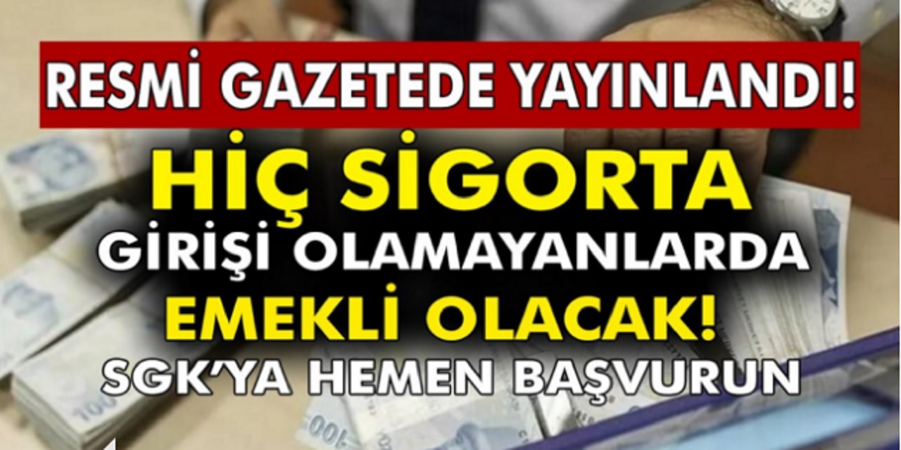 Mecliste Son Dakika Onaylandı! Çalışmadan SSK-SGK ve Bağkur’dan Emekli Olacaksınız...