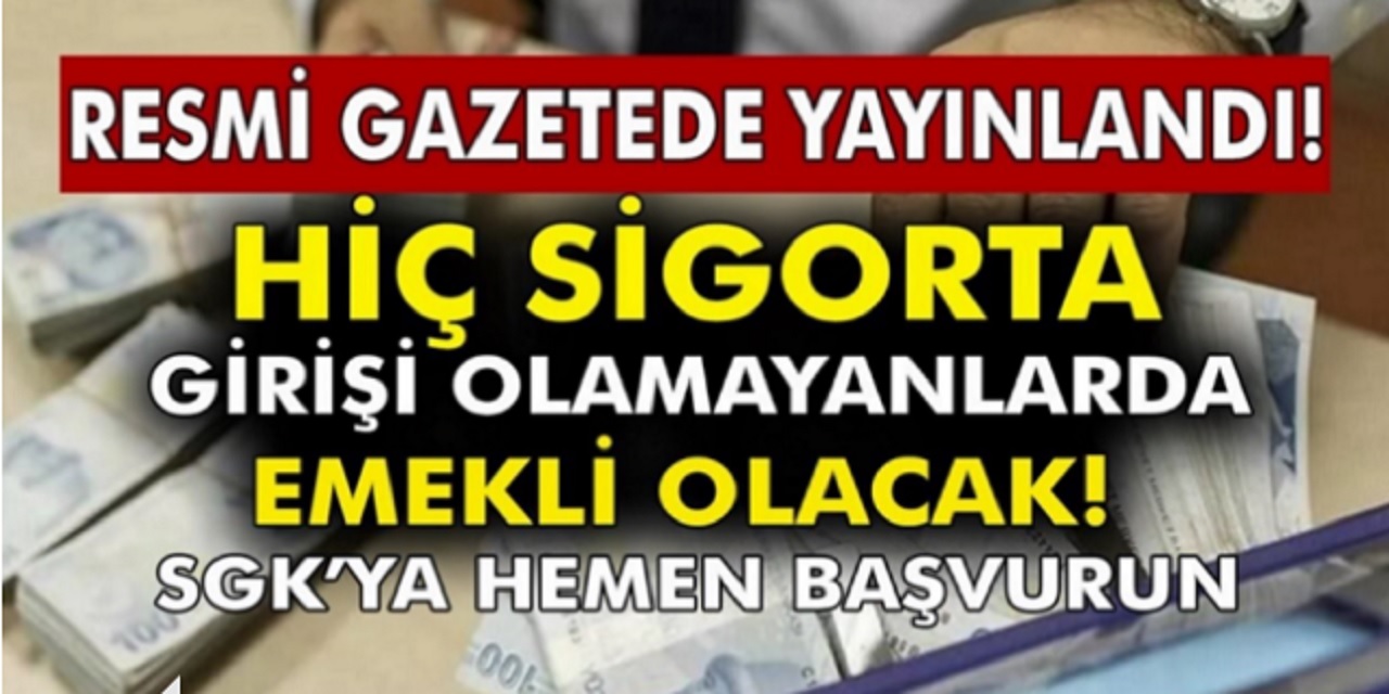 Meclisten SON DAKİKA! Çalışmadan SSK-SGK ve Bağkur'dan Bunu Yaparsanız Emeklilik Mümkün...