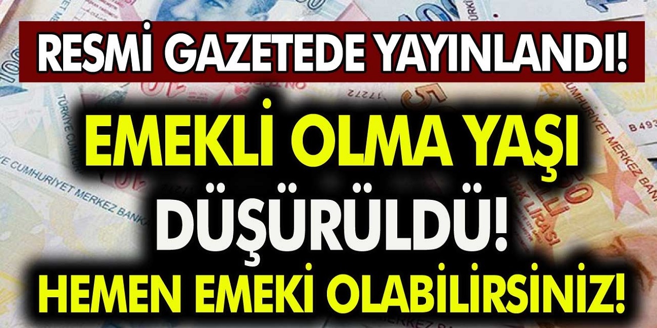 EYT'yi kaçıranlara MÜJDE! Size de erken emeklilik kapısı açıldı. 10 yıl çalışma ile... EYT'SİZ Emeklilik YAŞI DÜŞTÜ...