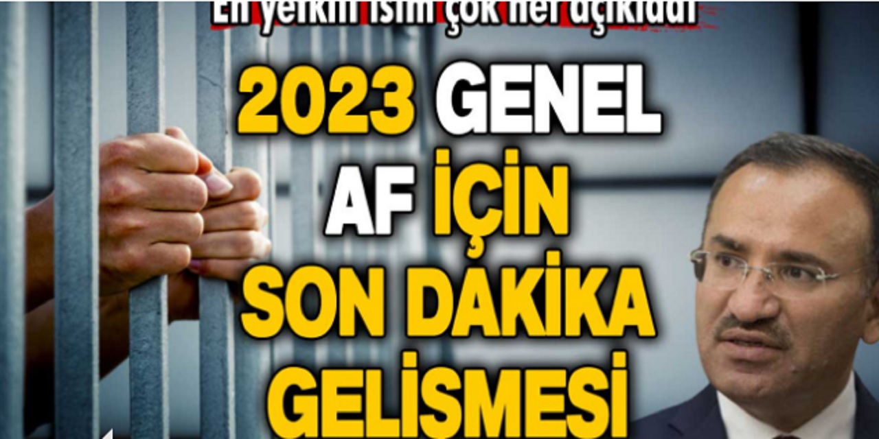 2023 Genel Af Geliyor mu? En Yetkili İsim Açıklama Yaptı! İşte Detaylar...