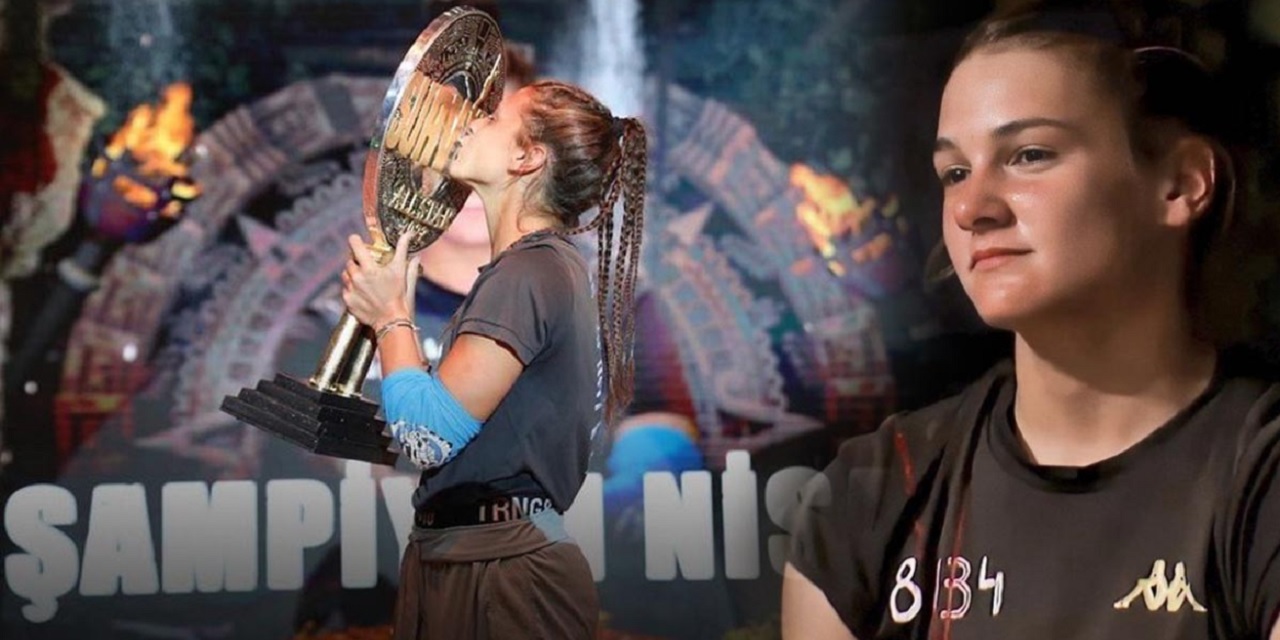 2022 Survivor All Star Tartışmalı Şampiyonu Nisa Bölükbaşı Kupasıyla Kapı Kapı Geziyor...